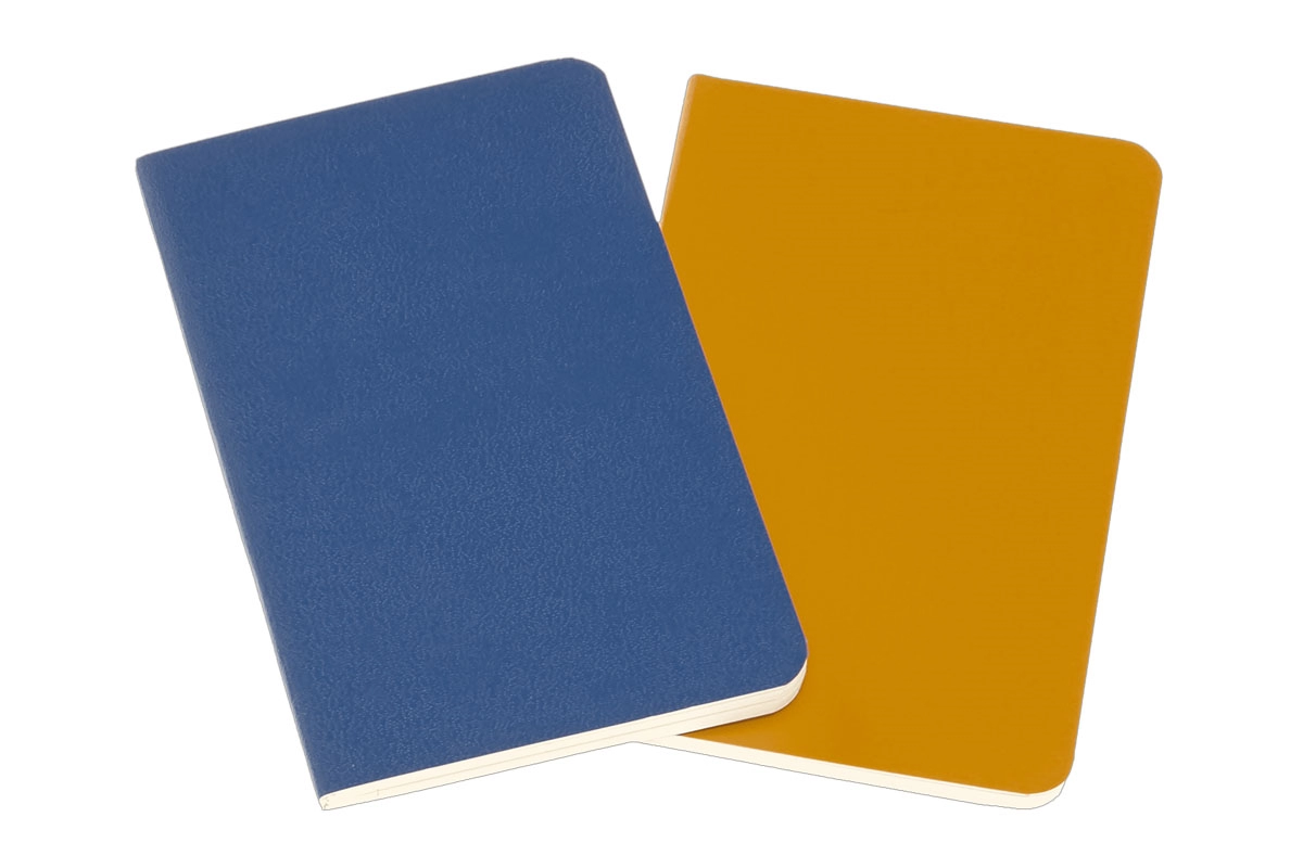 Een Moleskine Volant Journals Set of 2 Plain XS Forget-Me-Not Blue / Amber Yellow koop je bij Moleskine.nl